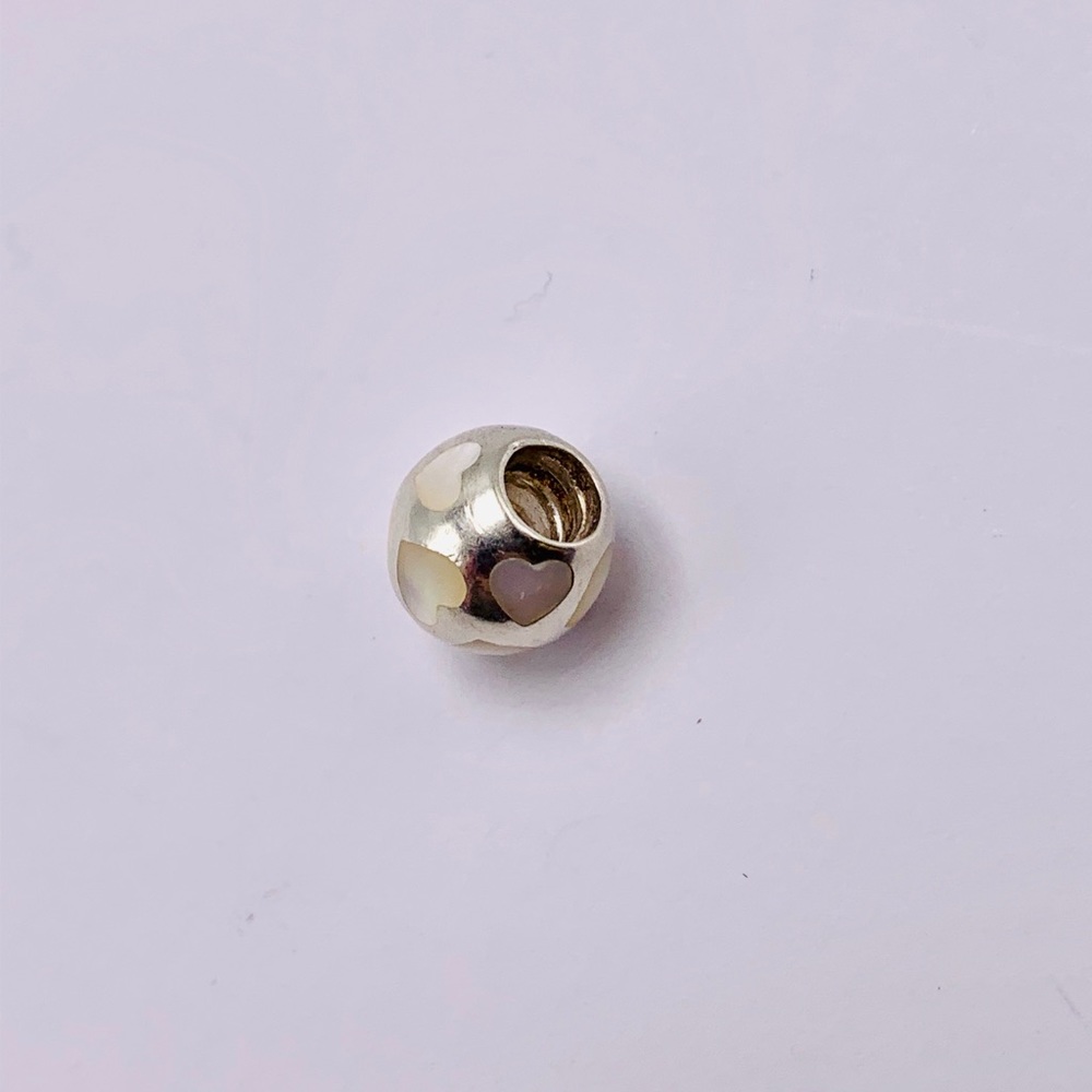 Custom listing X 2 EUC Pandora 790398MPW 
 Charm - Picture 8 of 14